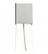 Semi Flush Ceiling Tall 40W LED 3000K, 3200lm, Dimmable Silver, Frosted Acrylic, Polished Chrome - 5