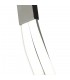 Semi Flush Ceiling 50W LED 3000K, 4000lm, Dimmable Silver, Frosted Acrylic, Polished Chrome - 5