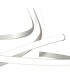 Semi Flush Ceiling 50W LED 3000K, 4000lm, Dimmable Silver, Frosted Acrylic, Polished Chrome - 6