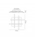 Ceiling 34W LED 3000K, 2600lm, Dimmable Silver, Frosted Acrylic, Polished Chrome - 2