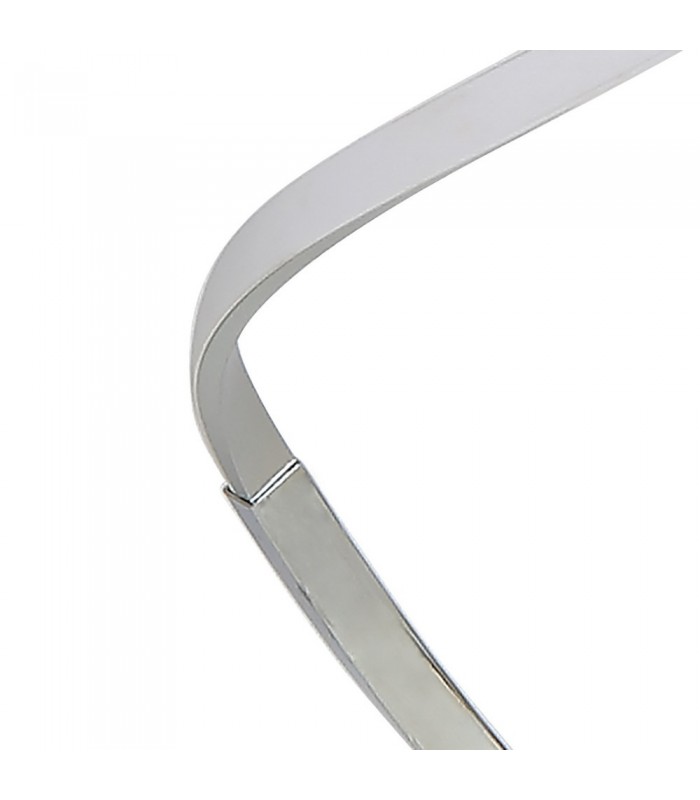 Floor Lamp 22W LED 3000K, 1800lm, Dimmable Silver, Frosted Acrylic, Polished Chrome - 5