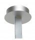 Semi Flush Ceiling 50W LED 3000K, 3900lm, Silver, Frosted Acrylic, Polished Chrome - 4