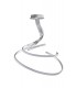 Semi Flush Ceiling 80W LED 3000K, 6200lm, Silver, Frosted Acrylic, Polished Chrome - 3
