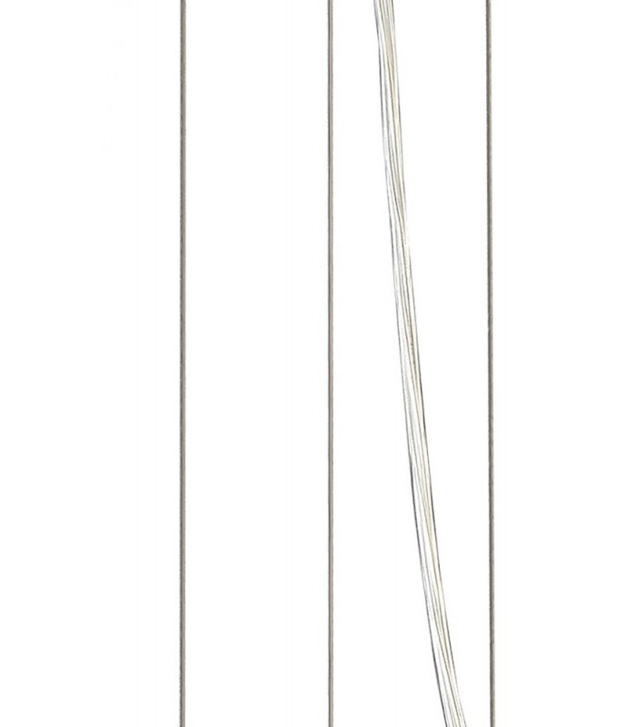 Ceiling Pendant Kit 31cm, Polished Chrome, White Acrylic - 4