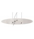 Ceiling Pendant Kit 31cm, Polished Chrome, White Acrylic - 5