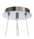 Ceiling Pendant Kit 59cm, Polished Chrome, White Acrylic - 4