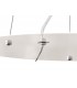 Ceiling Pendant Kit 59cm, Polished Chrome, White Acrylic - 7