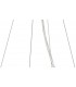 Ceiling Pendant Kit 90cm, Polished Chrome, White Acrylic - 5
