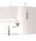 Ceiling Pendant Kit 90cm, Polished Chrome, White Acrylic - 7