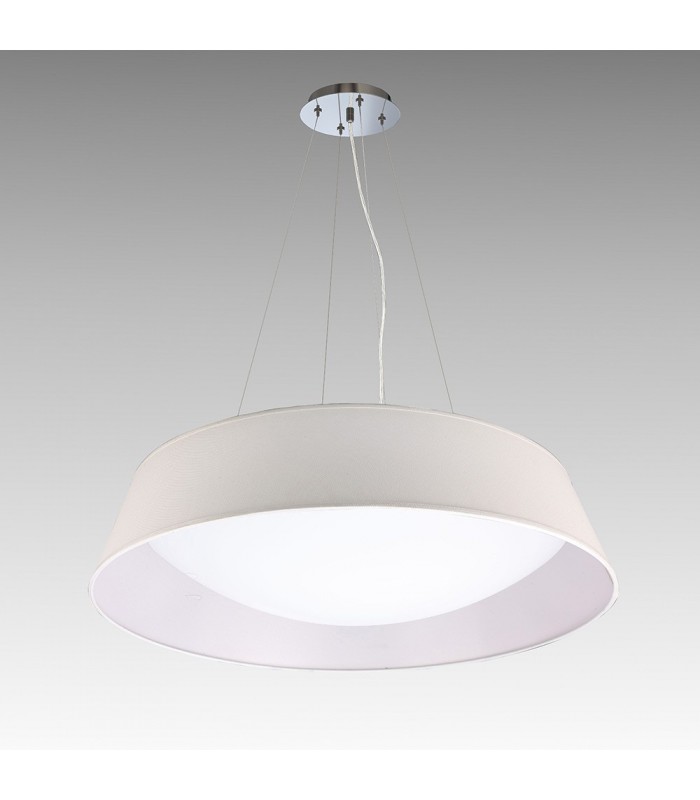 Ceiling Pendant Kit 90cm, Polished Chrome, White Acrylic - 8