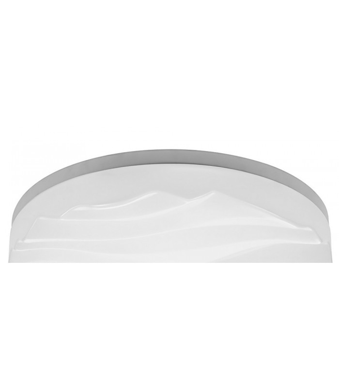 Flush Ceiling Light Medium Round 36W LED IP44 3000K, 3240lm, Matt White, White Acrylic - 3