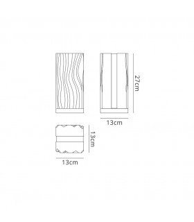 Table Lamp 8W LED White IP20 3000K, 1080lm, Polished Chrome, White Acrylic - 2