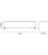 Wall Lamp 6W LED Chrome IP44 4000K, 420lm, Silver, Frosted Acrylic, Polished Chrome - 2