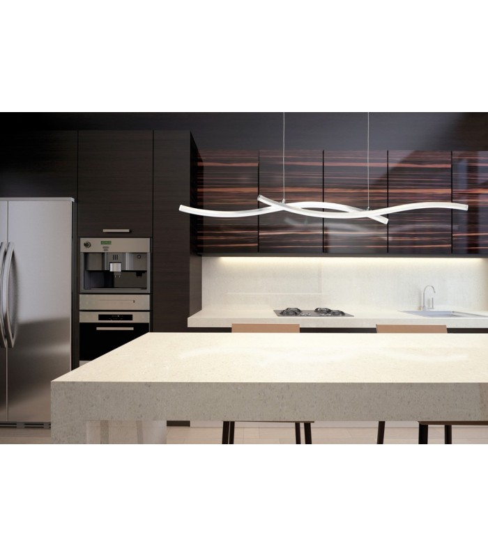 Ceiling Pendant 23W LED Satin Nickel, Polished Chrome 3000K, 1631lm, - 3
