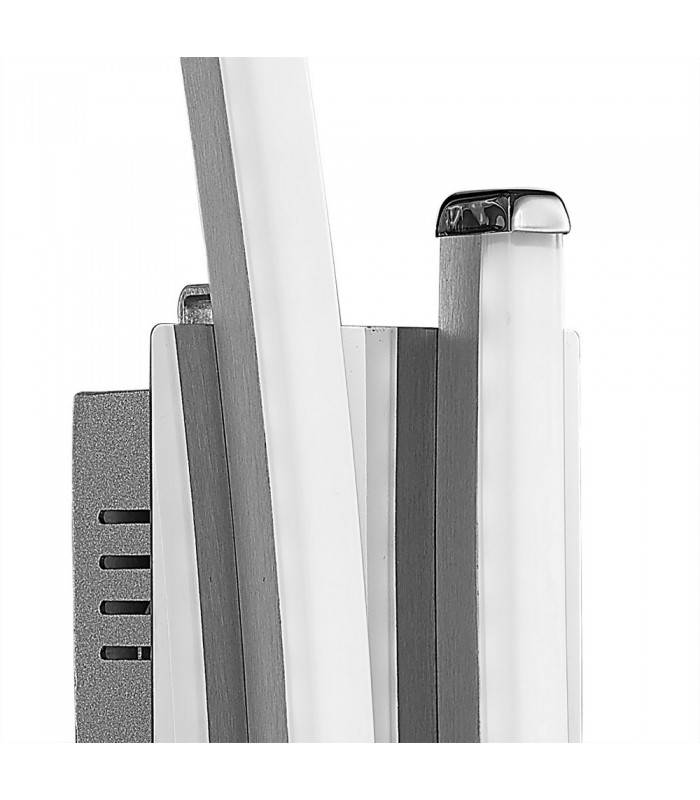 Wall Lamp 6W LED Satin Nickel, Polished Chrome 3000K, 378lm, - 4