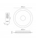 Flush Flush Ceiling Light 45cm Round 18W LED, 2700-6500K, 1680lm, Remote Silver, Frosted Acrylic, Polished Chrome - 2