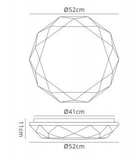 Flush Ceiling 30W LED 3000K, 3000lm, White Acrylic - 2