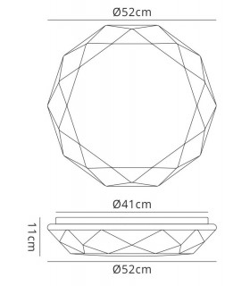 Flush Ceiling 30W LED 5000K, 3000lm, White Acrylic - 2