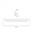 Wall Lamp Rectangular 12W LED 4000K, 1080lm, White - 2
