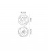 Ceiling 1 Light E27, Gloss White, Polished Chrome - 2