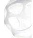 Ceiling 1 Light E27, Gloss White, Polished Chrome - 5