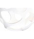 Ceiling 1 Light E27, Gloss White, Polished Chrome - 6