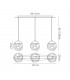 Ceiling Pendant 3 Light E27 Line, Gloss White, Polished Chrome - 2