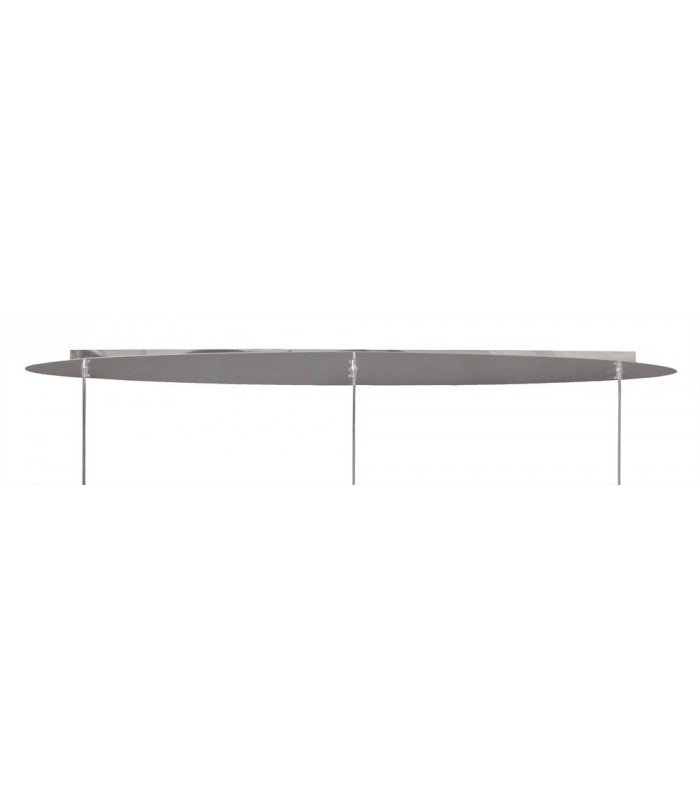 Ceiling Pendant 3 Light E27 Line, Gloss White, Polished Chrome - 3
