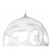 Ceiling Pendant 3 Light E27 Line, Gloss White, Polished Chrome - 7