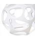 Ceiling Pendant 3 Light E27 Line, Gloss White, Polished Chrome - 8
