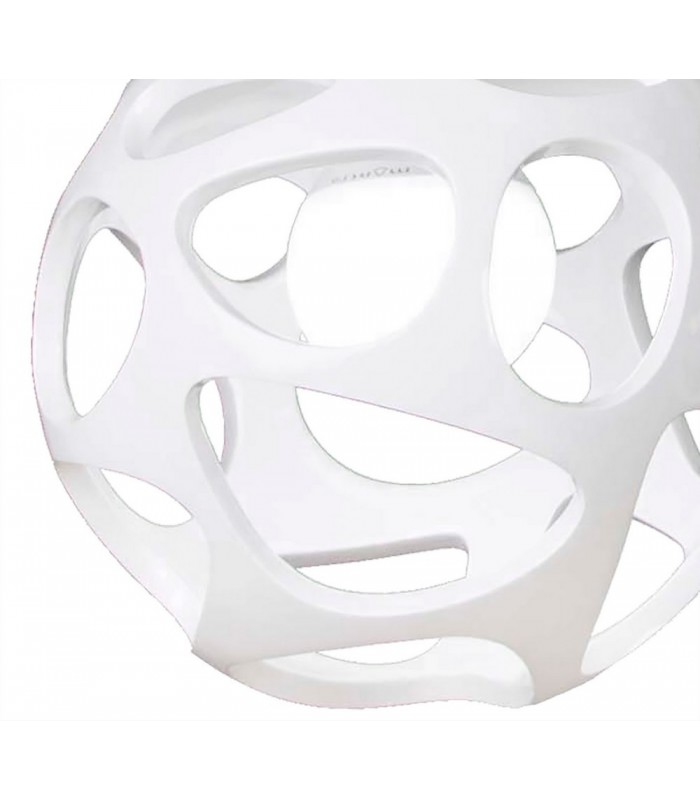 Ceiling Pendant 3 Light E27 Line, Gloss White, Polished Chrome - 8