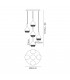 Ceiling Cluster Pendant 5 Light GU10 Round Polished Chrome - 2