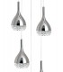 Ceiling Cluster Pendant 5 Light GU10 Round Polished Chrome - 4