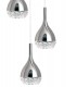 Ceiling Cluster Pendant 5 Light GU10 Round Polished Chrome - 5