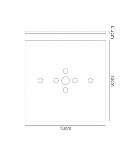 Flush Mount Plate Kit For M5234 , M5236 Satin Nickel - 2