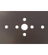 Flush Mount Plate Kit For M5234 , M5236 Satin Nickel - 5