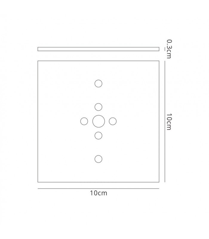 Flush Mount Plate Kit For M5233 , M5235 Bronze - 2