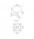 Wall Lamp 1 Light (SHADE SOLD SEPARATELY) E27 + Reading Light 3W LED Bronze 4000K, 200lm, - 2