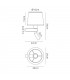 Wall Lamp 1 Light (SHADE SOLD SEPARATELY) E27 + Reading Light 3W LED Satin Nickel 4000K, 200lm, - 2