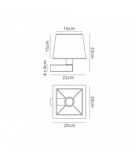 Wall Lamp 1 Light (SHADE SOLD SEPARATELY) E27 Satin Nickel - 2