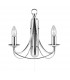 2 Light Candle Wall Light Satin Silver, E14 - 1