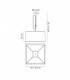 Telescopic Ceiling Pendant 1 Light (SHADE SOLD SEPARATELY) E27, Matt White, Polished Chrome - 2