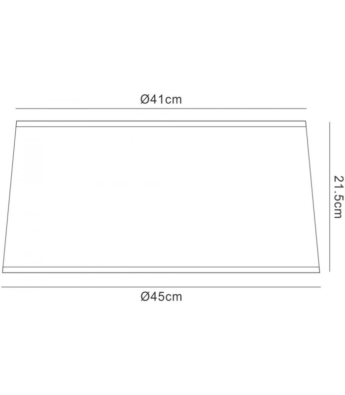 White Round Shade 410, 450mm x 215mm, Suitable for Ceiling Pendant Lights - 2