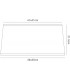 White Square Shade, 450, 450x215mm, Suitable for Ceiling Pendant Lights - 2