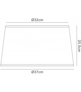 Black Round Shade 370mm x 205mm, Suitable for Ceiling Pendant Lights - 2