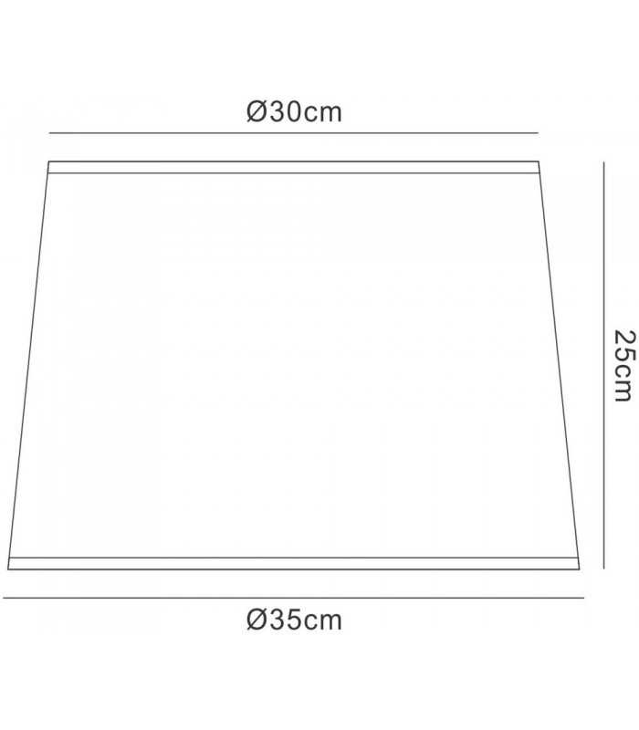 White Round Shade 300, 350mm x 250mm, Suitable for Floor Lamps - 2