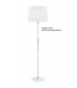 White Round Shade 300, 350mm x 250mm, Suitable for Floor Lamps - 3
