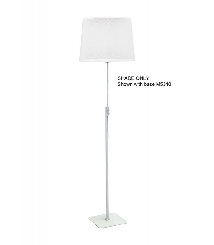 White Round Shade 300, 350mm x 250mm, Suitable for Floor Lamps - 3