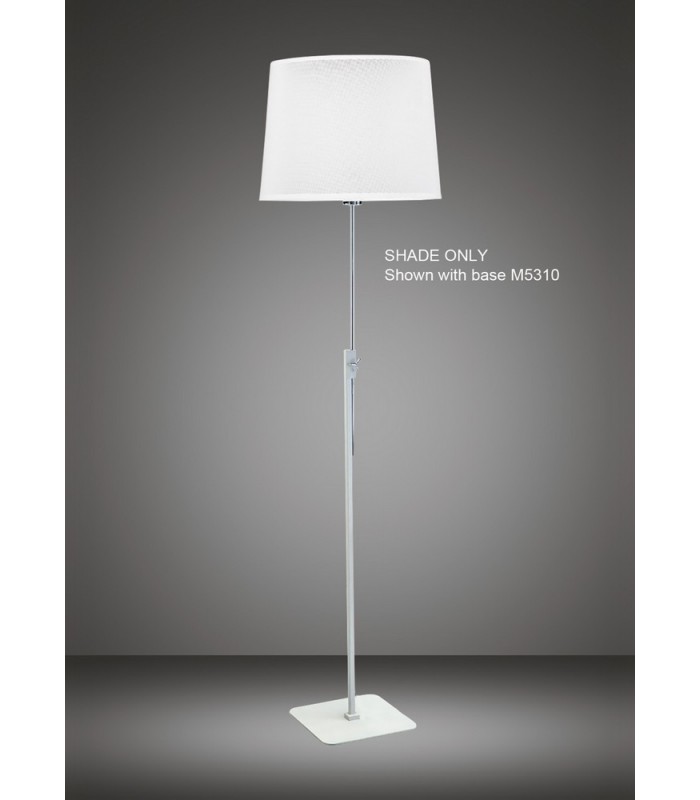 White Round Shade 300, 350mm x 250mm, Suitable for Floor Lamps - 4