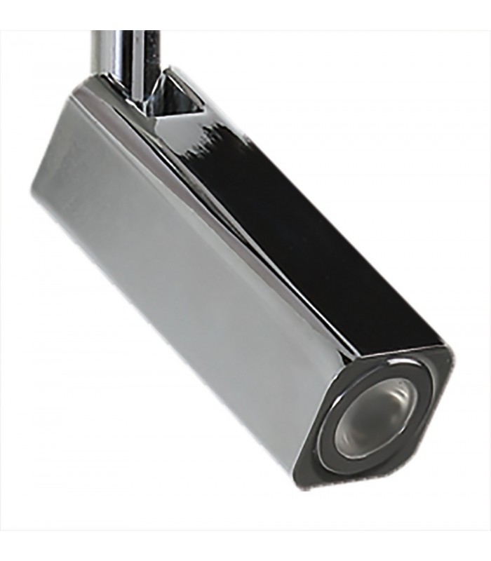 Wall Lamp 1 Light (SHADE SOLD SEPARATELY) E27 + Reading Light 3W LED Black, Polished Chrome 4000K, 200lm, - 4
